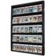 Lockable Sports Card Display Case Black Finish