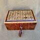 Lockable Thuja Burl Wooden Jewelry Box Organizer With Key, Keepsake, Gift, Wedding