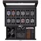 Locking Glass Top Jewelry Display Case With Microsuede Liner