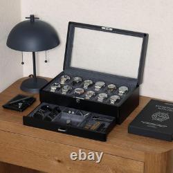 Locking Glass Top Jewelry Display Case with Microsuede Liner