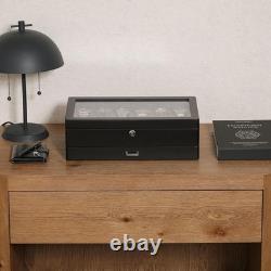 Locking Glass Top Jewelry Display Case with Microsuede Liner