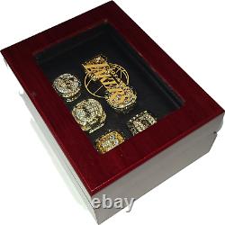 Los Angeles Lakers Kobe Bryant 6 Championship Ring Box Set & Wood Display Case