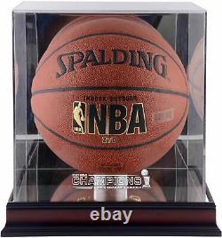 Los Angeles Lakers Mahogany Frmd 2020 Finals Champs Logo Basketball Display Case