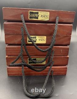 Lot Of 3 ShowCases To Go Wooden Jewelry Traveling Display Trade Show Cases