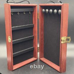 Lot Of 3 ShowCases To Go Wooden Jewelry Traveling Display Trade Show Cases