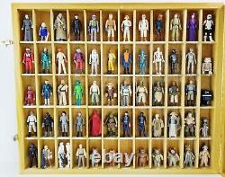 Lot of Star Wars Action Figures 118 Vintage in Custom Built Display Case