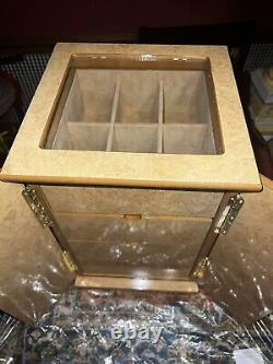 Luxury Beige Burlwood High Gloss Watch/Jewelry Box 16 X 10