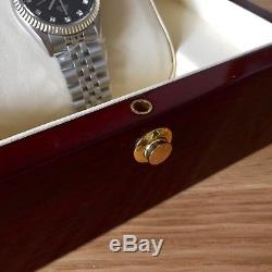 Luxury Box Single Watch Replacement Storage Wood Case Display Handmade For Rolex