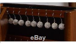 Luxury Jewellery Box walnut wood storage display case ring jewelry organizers