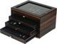 Luxury Stackable Wooden Pen Display Case With Drawer And Glass Window