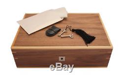 Luxury Walnut 10 Wrist Watch Jewellery Solid Wood Display Storage Case Box