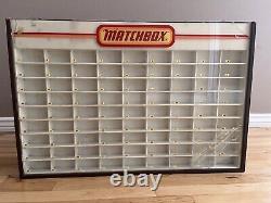 MATCHBOX Store Display Case VINTAGE 1970s Lesney for 81 Cars (Incomplete)