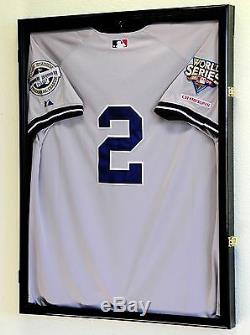 MLB Baseball Jersey Display Case Frame Wall Box Cabinet 98% UV Shadowbox Locks