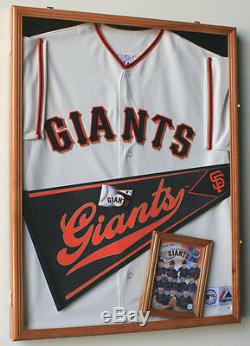 MLB Baseball Jersey Display Case Frame Wall Box Cabinet 98% UV Shadowbox Locks