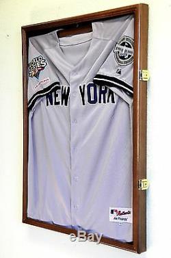 MLB Baseball Jersey Display Case Frame Wall Box Cabinet 98% UV Shadowbox Locks