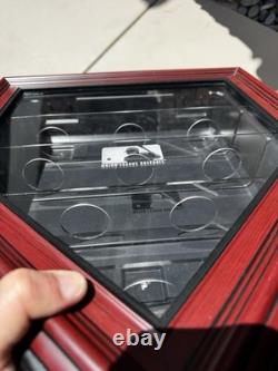 MLB Home Plate Baseball Display Case Wood Frame with UV protected (last one!)