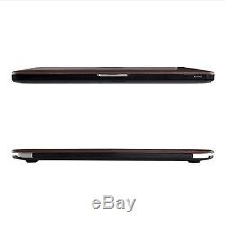 MacBook Pro 13 inch with Retina Display Case, iDOO Dark Wood Pattern Print Hard