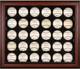 Mahogany Framed 30-ball Display Case