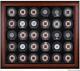 Mahogany Framed 30 Hockey Puck Display Case