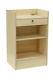 Maple Wood Veneer Register Check Out Stand With Pull-out Drawer And Shelving