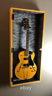 Maple wood veneer Guitar Display Case for Les Paul Guitar