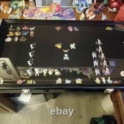 Medal Display Case XL 150+ Pin Badge Patch Flag Walnut Wood Military Ribbon Rack