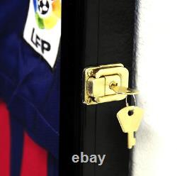 Medal Display Case XL Pin Badge Patch Flag Cherry Wood Military Ribbon Cabinet