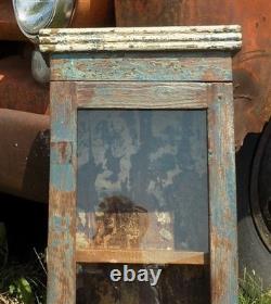 Medicine Cabinet, Vintage Wood Display Case, Wall Mount Cupboard, Shadow Box A16