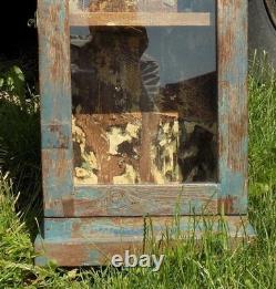 Medicine Cabinet, Vintage Wood Display Case, Wall Mount Cupboard, Shadow Box A16