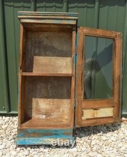 Medicine Cabinet, Vintage Wood Display Case, Wall Mount Cupboard, Shadow Box A17