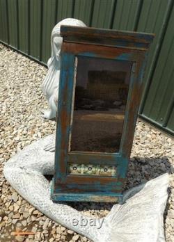 Medicine Cabinet, Vintage Wood Display Case, Wall Mount Cupboard, Shadow Box A17
