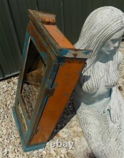 Medicine Cabinet, Vintage Wood Display Case, Wall Mount Cupboard, Shadow Box A17