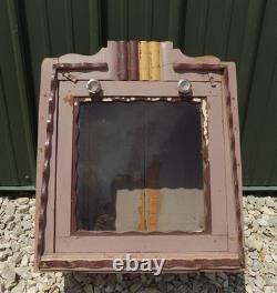 Medicine Cabinet, Vintage Wood Display Case, Wall Mount Cupboard, Shadow Box, A2