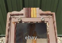 Medicine Cabinet, Vintage Wood Display Case, Wall Mount Cupboard, Shadow Box, A2