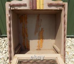 Medicine Cabinet, Vintage Wood Display Case, Wall Mount Cupboard, Shadow Box, A2