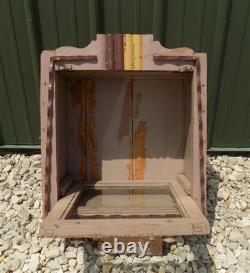 Medicine Cabinet, Vintage Wood Display Case, Wall Mount Cupboard, Shadow Box, A2