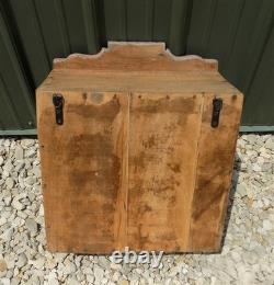 Medicine Cabinet, Vintage Wood Display Case, Wall Mount Cupboard, Shadow Box, A2