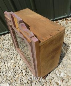 Medicine Cabinet, Vintage Wood Display Case, Wall Mount Cupboard, Shadow Box, A2