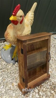 Medicine Cabinet, Vintage Wood Display Case, Wall Mount Cupboard, Shadow Box, A4