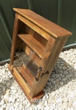 Medicine Cabinet, Vintage Wood Display Case, Wall Mount Cupboard, Shadow Box, A4