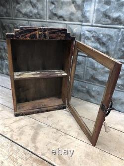 Medicine Cabinet, Vintage Wood Display Case, Wall Mount Cupboard, Shadow Box BMB