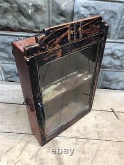 Medicine Cabinet, Vintage Wood Display Case, Wall Mount Cupboard, Shadow Box BMB