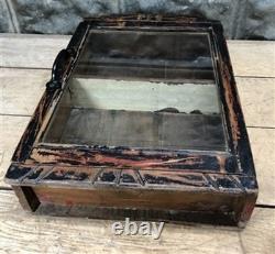 Medicine Cabinet, Vintage Wood Display Case, Wall Mount Cupboard, Shadow Box BMB
