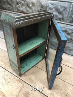 Medicine Cabinet, Vintage Wood Display Case, Wall Mount Cupboard, Shadow Box BMH