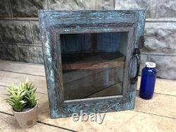 Medicine Cabinet, Vintage Wood Display Case, Wall Mount Cupboard, Shadow Box BMJ