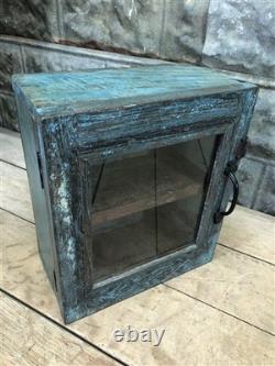 Medicine Cabinet, Vintage Wood Display Case, Wall Mount Cupboard, Shadow Box BMJ