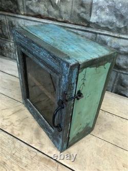 Medicine Cabinet, Vintage Wood Display Case, Wall Mount Cupboard, Shadow Box BMJ
