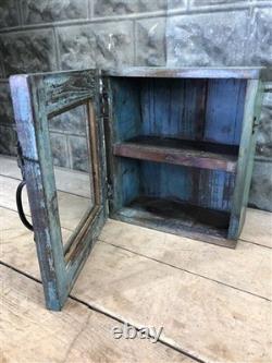 Medicine Cabinet, Vintage Wood Display Case, Wall Mount Cupboard, Shadow Box BMJ