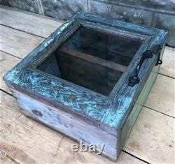 Medicine Cabinet, Vintage Wood Display Case, Wall Mount Cupboard, Shadow Box BMJ