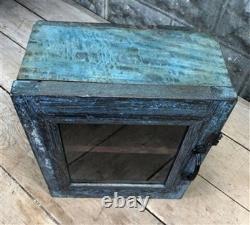 Medicine Cabinet, Vintage Wood Display Case, Wall Mount Cupboard, Shadow Box BMJ